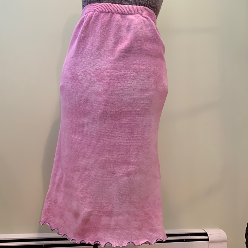 1-52  Vintage Sue Blue Tie Dye Skirt Small - Medium